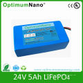 Batería de litio profunda de la vida 24V 5ah UPS Cycle Life
